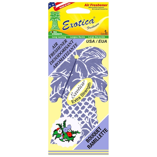 Exotica Fresheners AIR FRESHENER BOUQUET/SINGLE TRILINGUAL PT1BOU - main